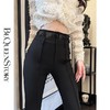 BeQueenStory【黑奢密码】设计感腰头拼接蕾丝时尚喇叭裤&直筒裤 商品缩略图3