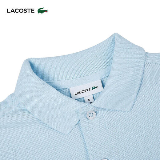 Lacoste法国鳄鱼童装新款简约纯色短袖Polo衫PJ2909-98 商品图5