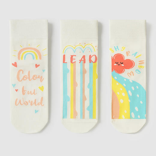 都市丽人时尚系列短筒袜女精梳棉袜子中厚短筒袜LC4DB4 商品图1