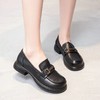 【实付满399送保温杯】【软底浅口乐福鞋】复古休闲女款皮鞋 通勤办公单鞋 商品缩略图1