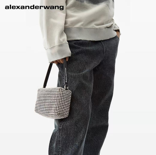 【2F】Luxemporium睿锦尚品 alexanderwang亚历山大王 heiress人造水钻中号手拿包 商品图0