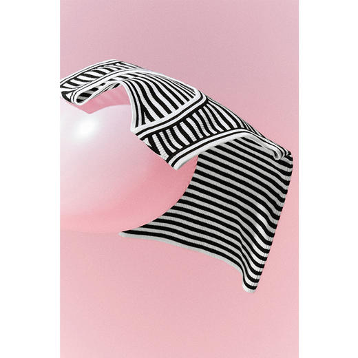 【严选】诗凡黎春百搭时尚条纹款式U领工字背心SF3130271 商品图4