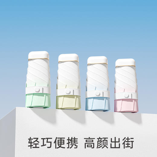 左都 迷你卡片遮阳太阳伞 防晒防紫外线小巧便携 商品图0