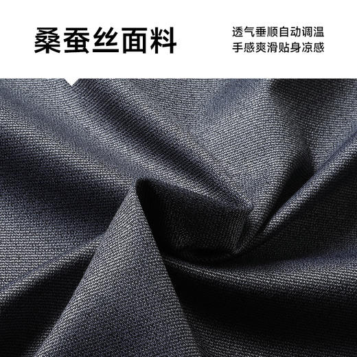 【Q】【桑蚕丝】【DWP】大依优型大码高品质短袖Polo衫翻领加肥加大男士大号弹力透气舒适 商品图3