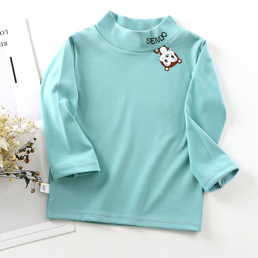 【双面德绒39.9/2件！】儿童打底衫春秋新款，长袖卡通上衣中领中大男女童保暖秋衣，速暖锁温，给宝贝温馨的呵护！ 商品图6