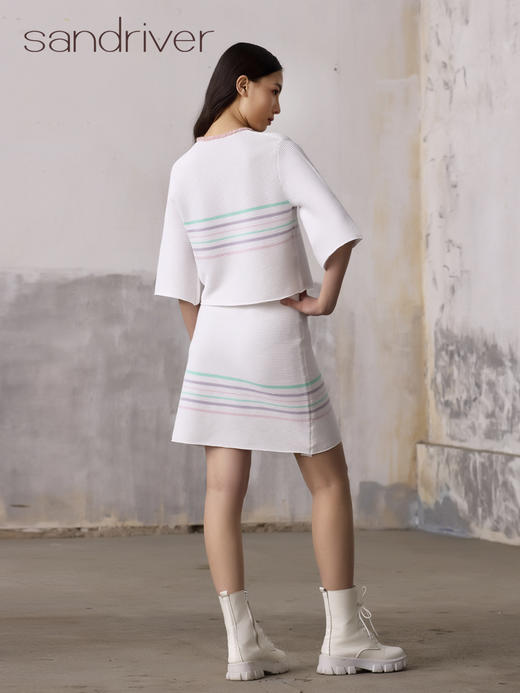 精梳棉针织夹道上衣SJS96W011N 商品图2