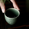 禺沐青云 严少英 云卷云舒杯 龙泉青瓷薄胎厚釉梅子青茶杯青瓷品茗杯名师手作主人杯个人杯 商品缩略图2