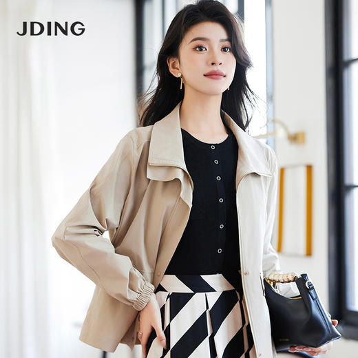 【商场同款】CJKJ314 “醋纤针织衫”   经典H廓形上身自然收身 雅致小圆领 对称贴袋设计好穿显瘦 三色常穿色 职场休闲搭配基础单品 商品图7