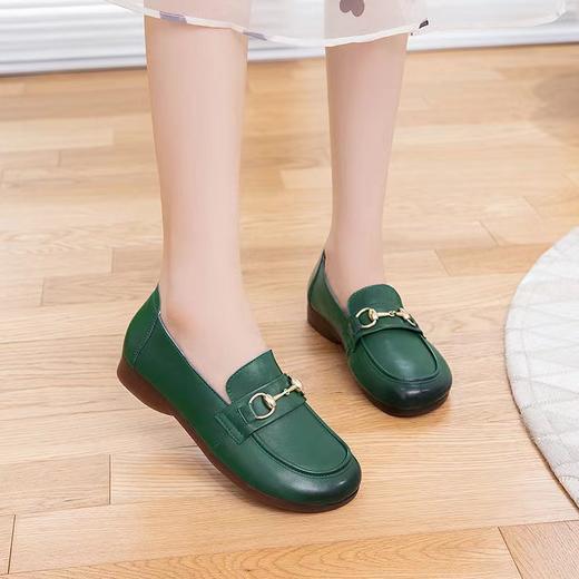 【实付满399送保温杯】【新款圆头乐福鞋】英伦风休闲女款皮鞋 通勤办公单鞋 商品图1