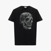 ALEXANDER MCQUEEN 亚历山大.麦昆 男士骷髅徽标印花棉质圆领短袖T恤 黑色 776288 QTAAH 0520 商品缩略图0