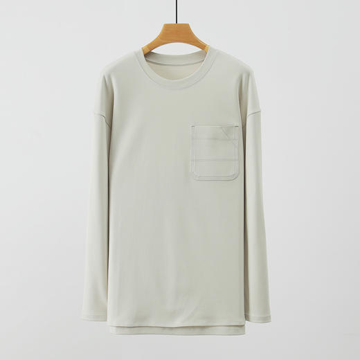 weyo女装撞色线迹落肩圆领衫长袖T恤880022 商品图5