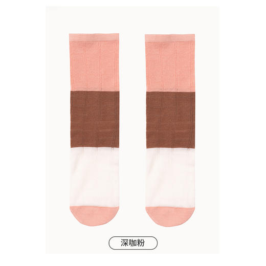 都市丽人时尚系列中筒袜女竹纤维袜子薄款中筒袜LC4EA2 商品图3