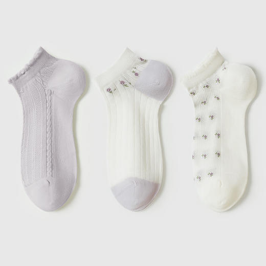 都市丽人休闲系列船袜女精梳棉袜子中厚船袜LC4DD2 商品图1