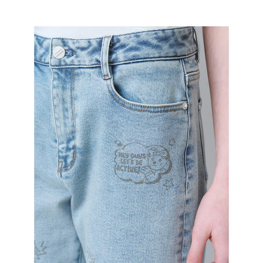 TeenieWeenie小熊牛仔裤女夏季女装TTTJ242302T 商品图3