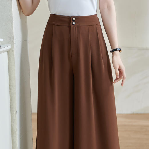 剩S/XXL 【高腰裤裙】2025春季新款时尚休闲宽松直筒百搭八分裤 商品图4