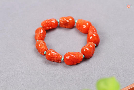 南红【招财貔貅】手串 商品图3