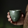 禺沐青云 严少英 云卷云舒杯 龙泉青瓷薄胎厚釉梅子青茶杯青瓷品茗杯名师手作主人杯个人杯 商品缩略图0