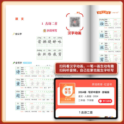 2024新版写好中国字 小学语文1-6年级下册人教版同步练字帖 商品图4