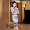 夏季新款，年轻款女复古日常妈妈装小个子连衣裙中长款改良旗袍GSJ-812 商品缩略图3