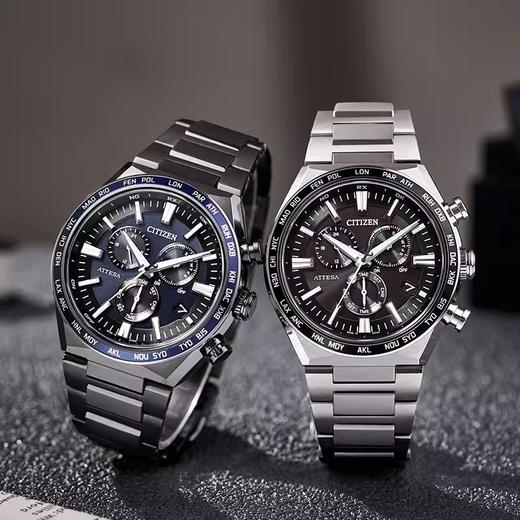 西铁城/CITIZEN/ATTESA系列舒博钛多针商务休闲电波男士手表CB5966-69E 商品图4