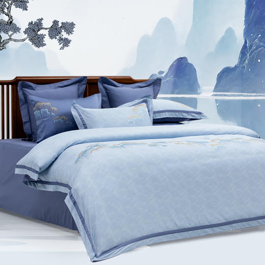 多喜爱山海经 60S贡缎长绒棉四件套 向云端/云深之处/麒麟华图/雅韵集/夜阑谣cs HL 商品图3