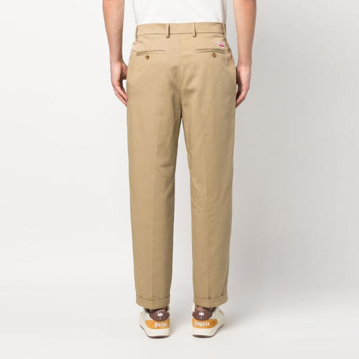 KENZO 高田贤三 男士徽标贴花休闲运动裤 卡其色 FD65 PA205 9CA 13 商品图2