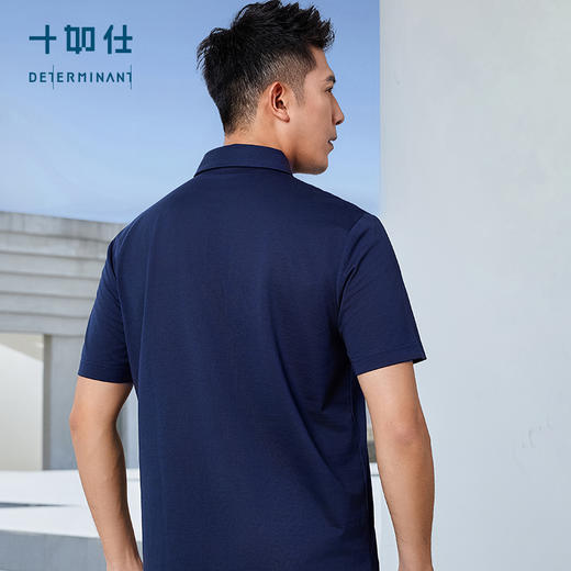 十如仕针织棉丝珠地短袖POLO-P15 商品图6