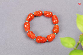 南红【招财貔貅】手串