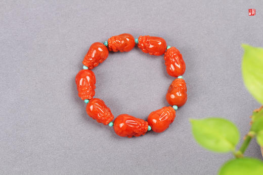 南红【招财貔貅】手串 商品图0