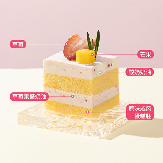 【莓莓酸奶格格】午后甜点和周末小聚推荐。酸奶x草莓奶油，甜酸绵密，细腻可口。（全国幸福西饼蛋糕）【复制后删除原有分组】 商品图3