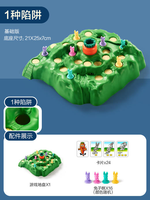 【逻辑桌游，玩出强大思维！】兔子陷阱桌游卡牌片亲子玩具，互动趣味创意儿童游戏桌面的玩具，休闲游戏多人参与，亲子互动 让孩子远离电子产品！ 商品图7