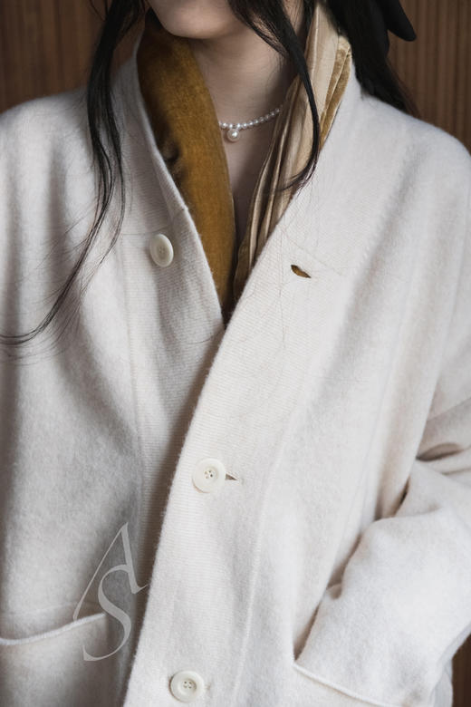 Toogood 米黄色LIBRARIAN美利奴羊毛开衫 商品图2