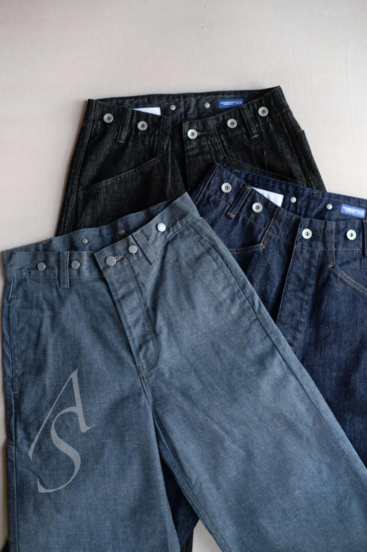 MHL  日版靛蓝色/黑色Canton Denim牛仔裤 商品图9