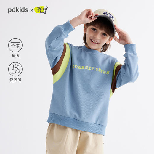 fx-儿童拼色字母休闲卫衣 PCWY2412 商品图0