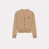 KENZO 高田贤三 女士小海棠花徽章刺绣针织开衫 驼色 FD52 CA383 3LB 87 商品缩略图0