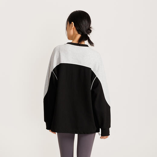 weyo女装机能风圆领衫撞色拼接卫衣880011 商品图3