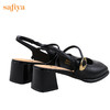 Safiya/索菲娅2024春 法式复古方头后绊带浅口包头玛丽珍单鞋 SF41111415 商品缩略图7