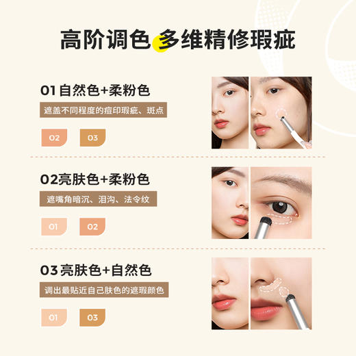 KATO 三次方奶酪遮瑕膏/起司妙想裸感调色遮瑕膏 商品图2