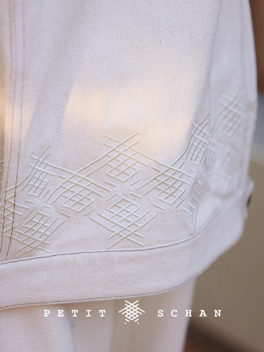 PETIT SCHAN小闪 CLO#209 pure joy 清欢 日本进口天然棉粗斜纹牛仔外套 商品图4