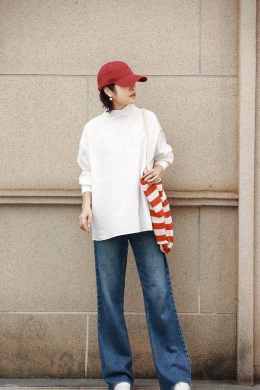 高织棉廓形白衬衫 商品图0