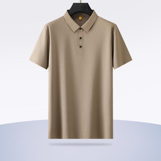 【冰丝高弹】【新款DG】大依优型大码短袖Polo衫高弹翻领加肥加大男士大号弹力透气舒适半袖夏装 商品图2