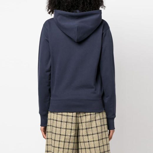 KENZO 高田贤三 女士心形徽标印花棉质连帽卫衣 深蓝色 FD62 SW076 4MC 77 商品图2