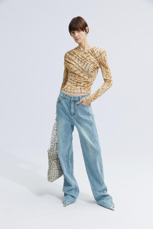 褶皱长袖打底 商品图0