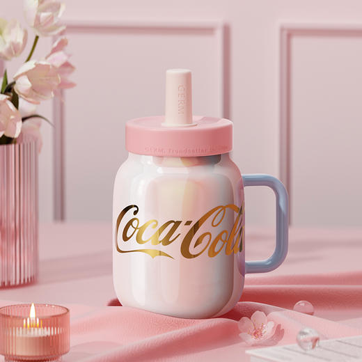 格沵 可口可乐联名款花茶陶瓷杯 GE-CK22-M10 商品图0