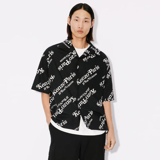 KENZO 高田贤三 男士 by Verdy 印花 短袖衬衫 黑色 FE55 CH111 9P4 99 商品图1
