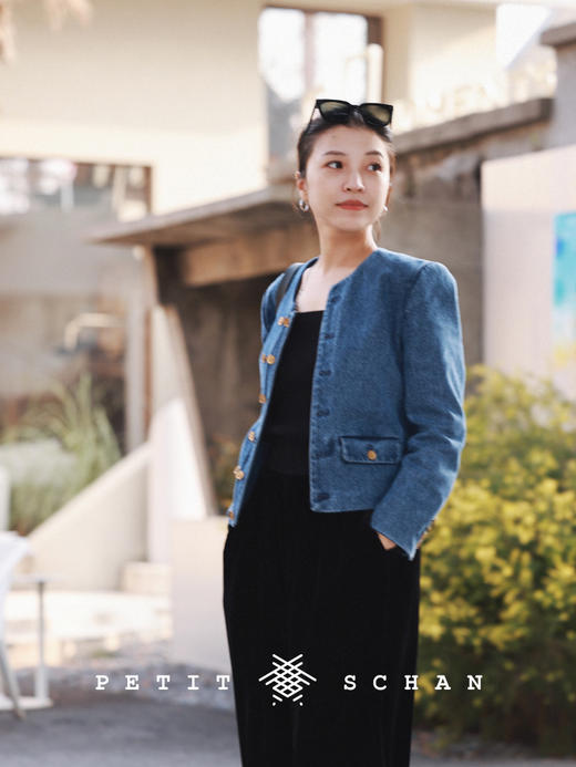 PETIT SCHAN小闪 CLO#214  Versailles Cowboy 凡尔赛牛仔 金葱牛仔短外套 商品图3