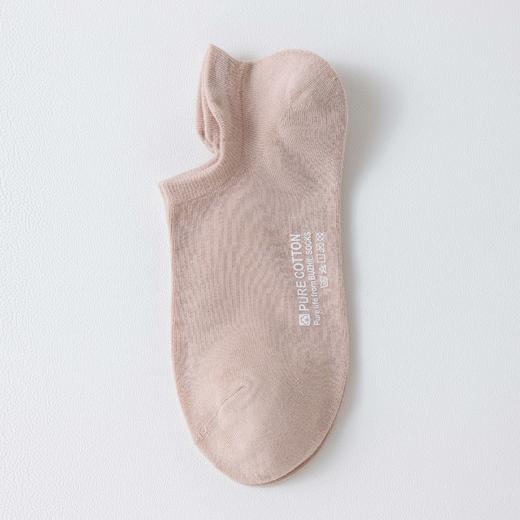 夏季薄款【5双装 不掉跟船袜女 全棉浅口】防臭纯棉百棉袜子女短袜 商品图11