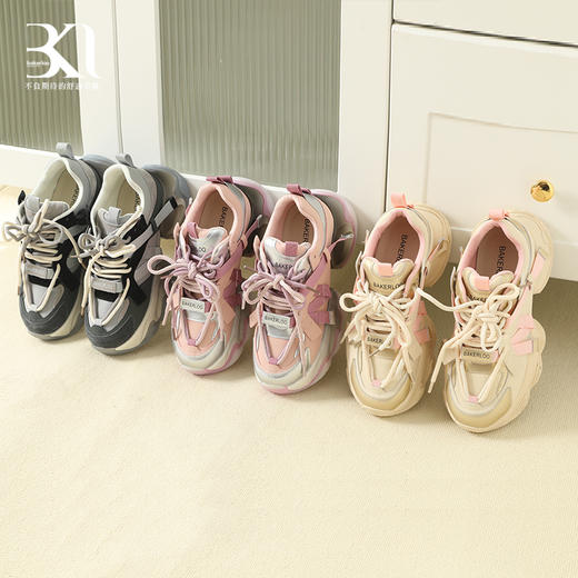 BAKERLOO女鞋厚底拼接老爹鞋 商品图4