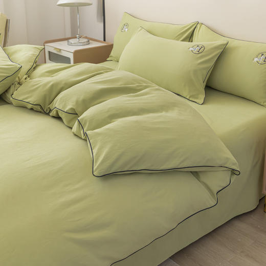 【品牌直发】加倍生活 云锦舒眠四件套 细腻柔软  素色加厚 四季通用  不易褶皱 商品图11