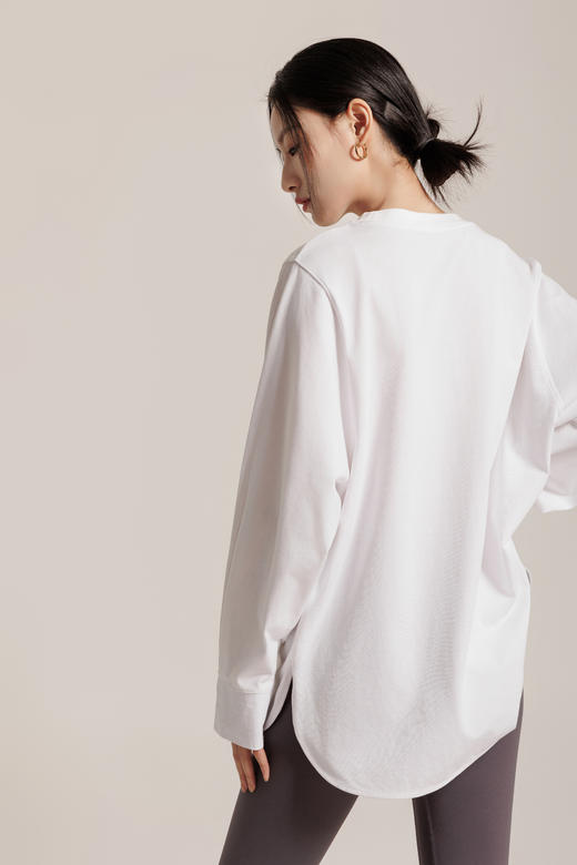 weyo女装休闲通勤风长款T恤拼接衬衫袖口880020 商品图3